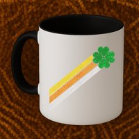 Retro Irish Clover Comet Mug
