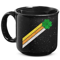 Retro Irish Clover Comet 15oz Campfire Ceramic Mug