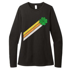 Retro Irish Clover Comet Womens CVC Long Sleeve Shirt