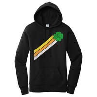 Retro Irish Clover Comet Women's Pullover Hoodie