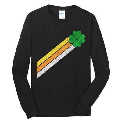 Retro Irish Clover Comet Tall Long Sleeve T-Shirt