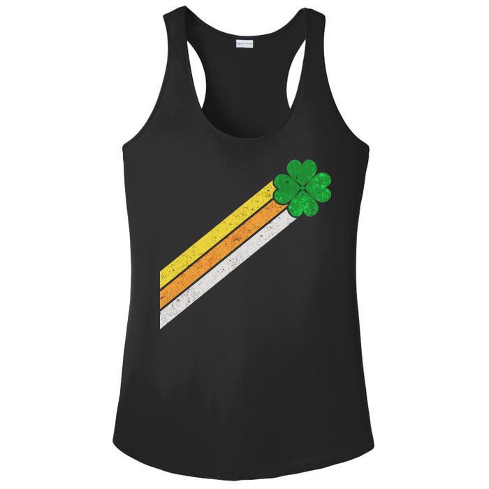 Retro Irish Clover Comet Ladies PosiCharge Competitor Racerback Tank