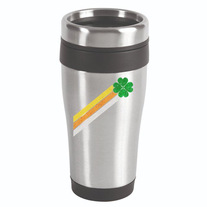Retro Irish Clover Comet 16oz Travel Tumbler