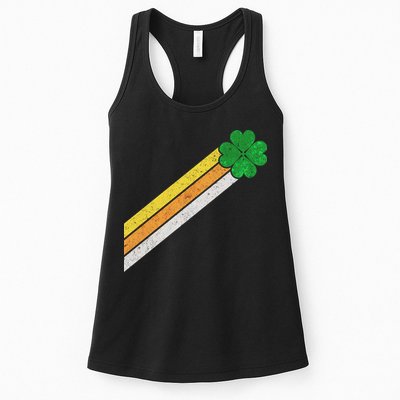 Retro Irish Clover Comet Womens Tank Top