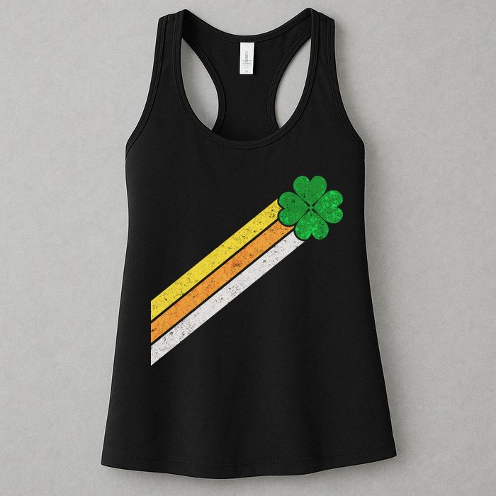 Retro Irish Clover Comet Womens Tank Top