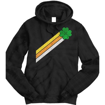 Retro Irish Clover Comet Tie Dye Hoodie