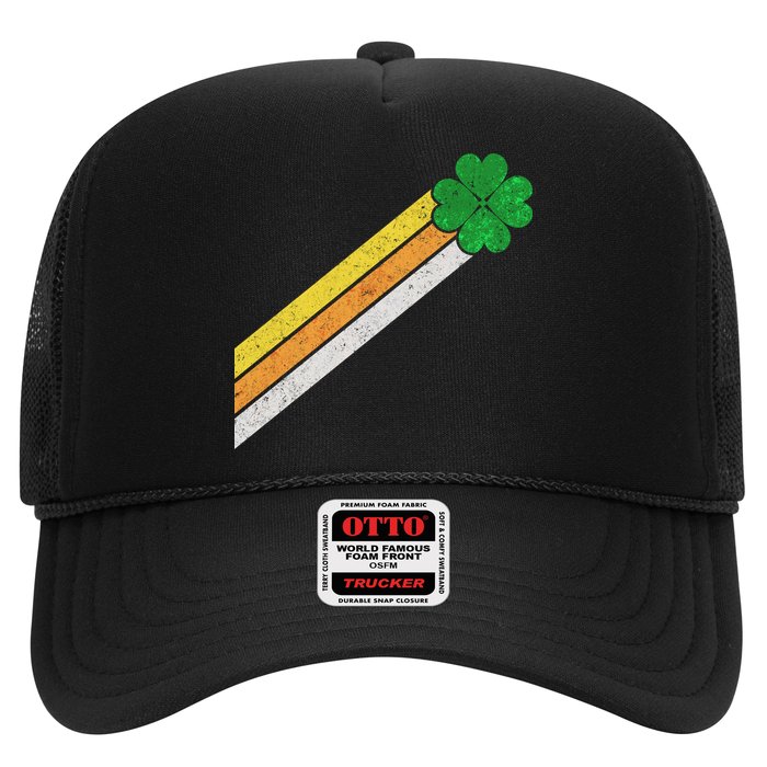Retro Irish Clover Comet Trucker Hat