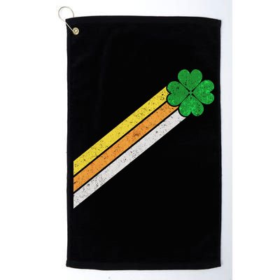 Retro Irish Clover Comet Golf Towel