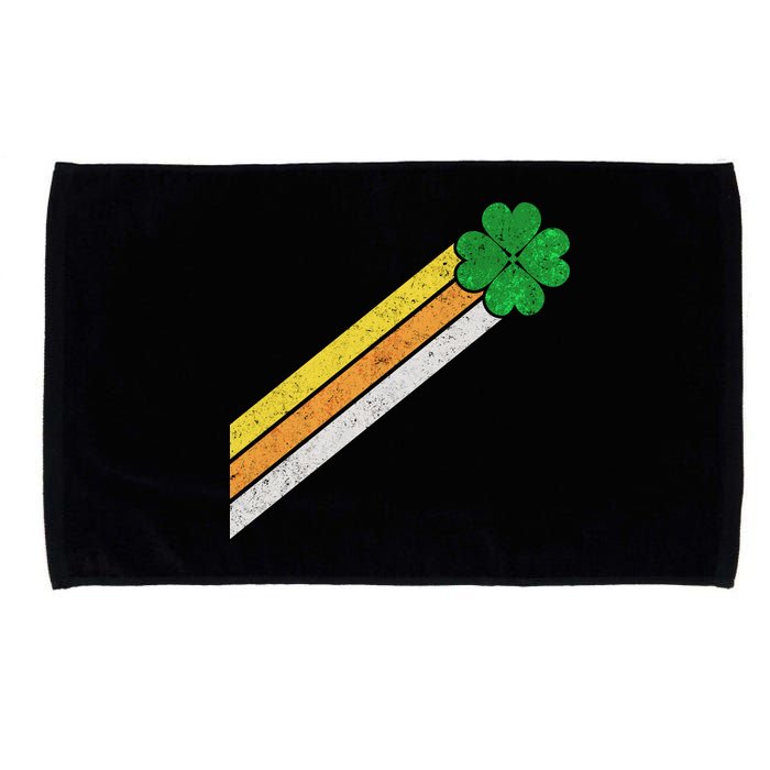 Retro Irish Clover Comet Microfiber Hand Towel