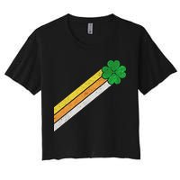Retro Irish Clover Comet Crop Top