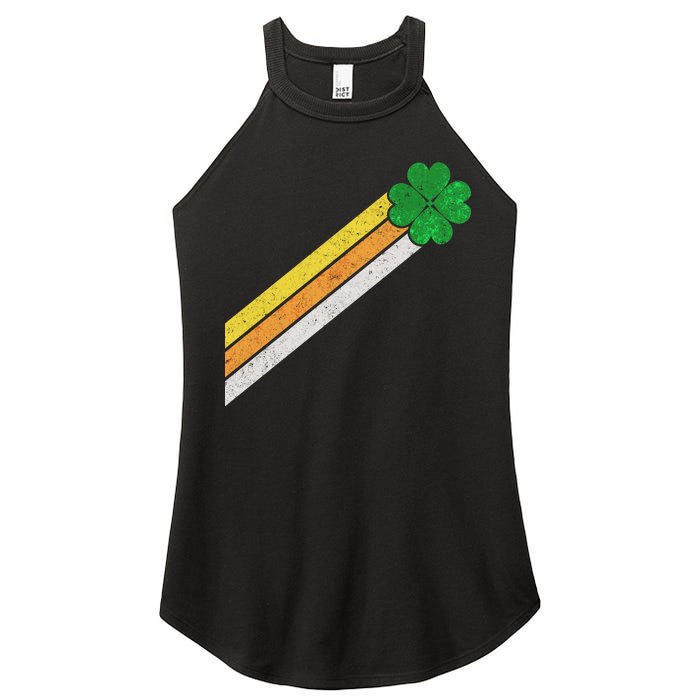 Retro Irish Clover Comet Women's Perfect Tri Rocker Tank