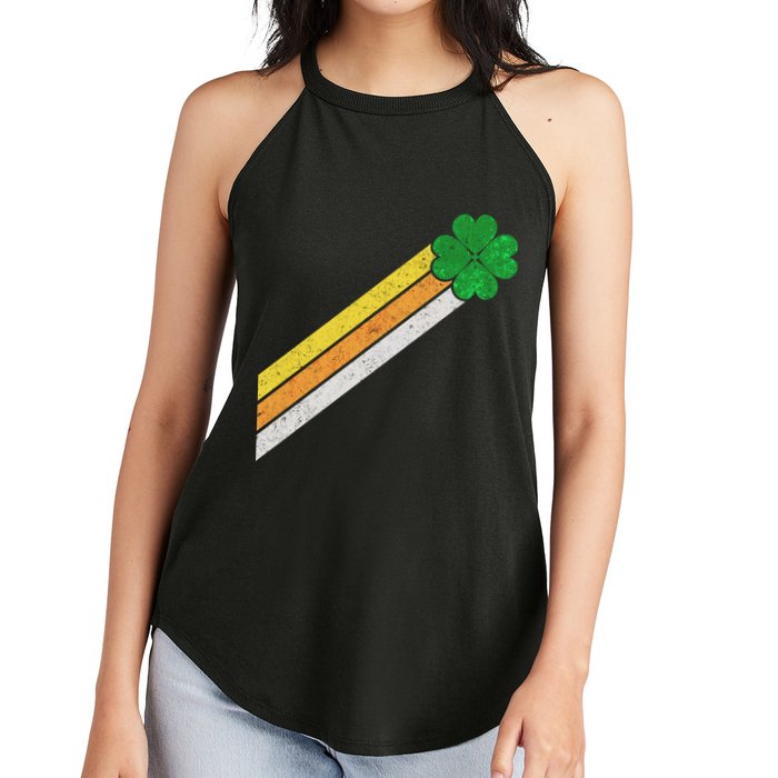 Retro Irish Clover Comet Women's Perfect Tri Rocker Tank
