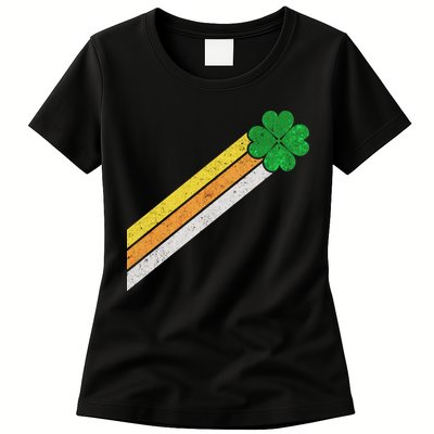 Retro Irish Clover Comet Womens T-Shirt