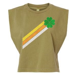 Retro Irish Clover Comet Garment-Dyed Women's Muscle Tee