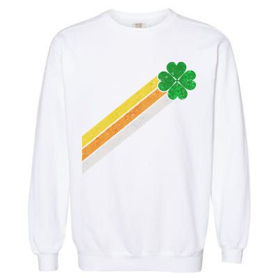 Retro Irish Clover Comet Garment-Dyed Sweatshirt