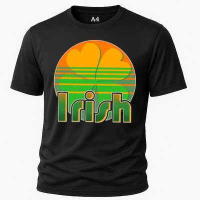 Retro Irish Shamrock Emblem Performance Shirt