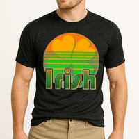 Retro Irish Shamrock Emblem Performance Shirt