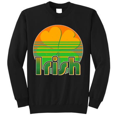 Retro Irish Shamrock Emblem Sweatshirt