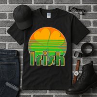 Retro Irish Shamrock Emblem Tall T-Shirt