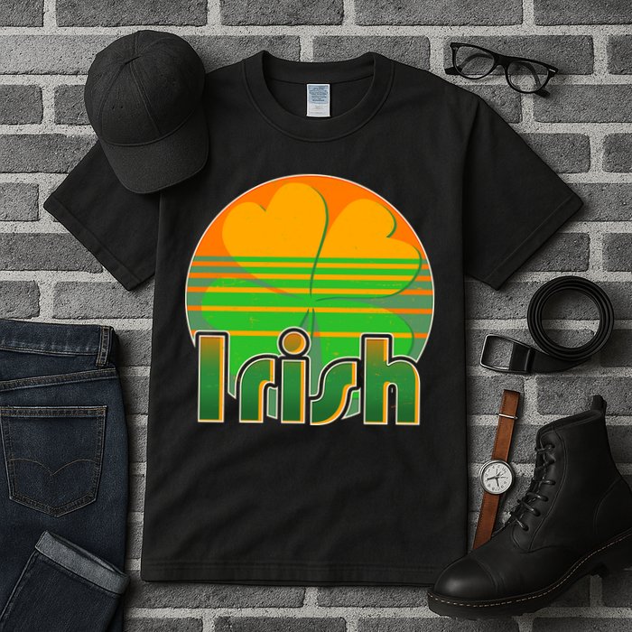 Retro Irish Shamrock Emblem Tall T-Shirt