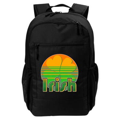 Retro Irish Shamrock Emblem Backpack