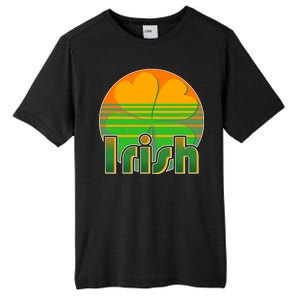 Retro Irish Shamrock Emblem Tall Fusion ChromaSoft Performance T-Shirt