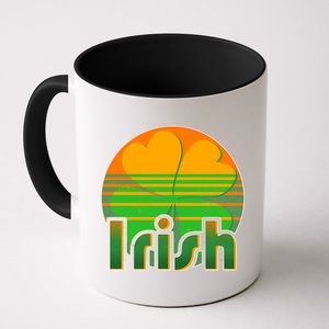 Retro Irish Shamrock Emblem Coffee Mug