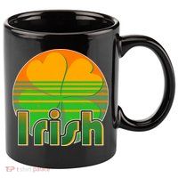 Retro Irish Shamrock Emblem 11oz C Handle Ceramic Mug