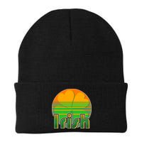 Retro Irish Shamrock Emblem Beanie