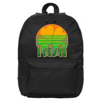 Retro Irish Shamrock Emblem 16 in Basic Backpack