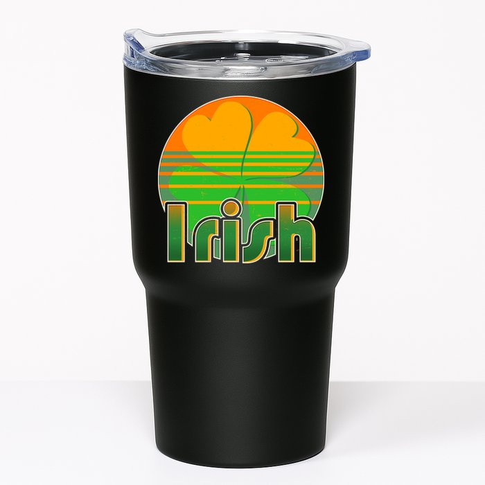 Retro Irish Shamrock Emblem Tumbler
