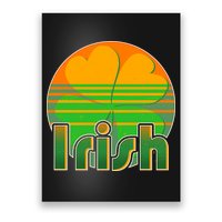 Retro Irish Shamrock Emblem Poster