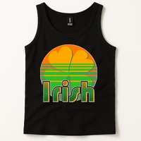 Retro Irish Shamrock Emblem Tank Top