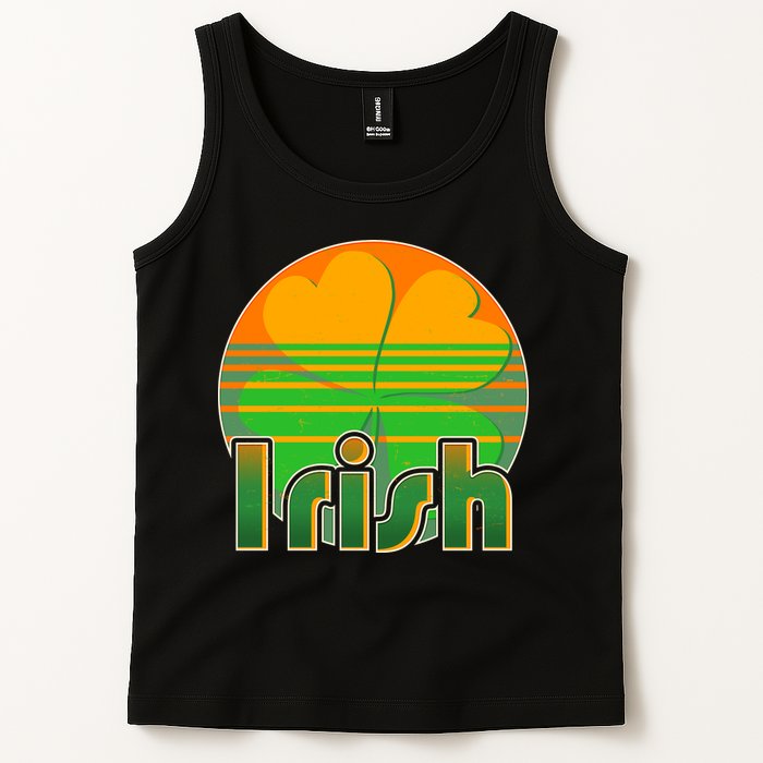 Retro Irish Shamrock Emblem Tank Top