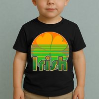 Retro Irish Shamrock Emblem Toddler T-Shirt