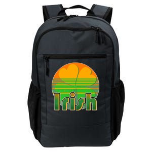 Retro Irish Shamrock Emblem Daily Commute Backpack