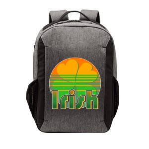 Retro Irish Shamrock Emblem Vector Backpack