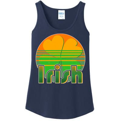 Retro Irish Shamrock Emblem Ladies Essential Tank