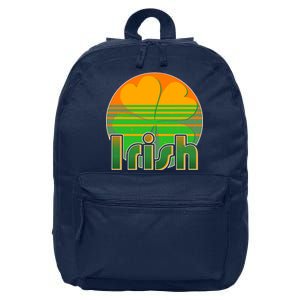 Retro Irish Shamrock Emblem 16 in Basic Backpack