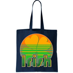 Retro Irish Shamrock Emblem Tote Bag