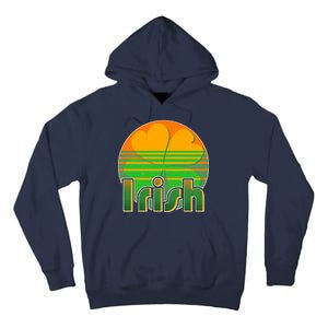 Retro Irish Shamrock Emblem Tall Hoodie