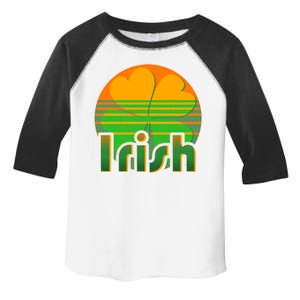 Retro Irish Shamrock Emblem Toddler Fine Jersey T-Shirt