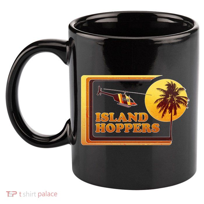 Retro Island Hoppers  11oz C Handle Ceramic Mug