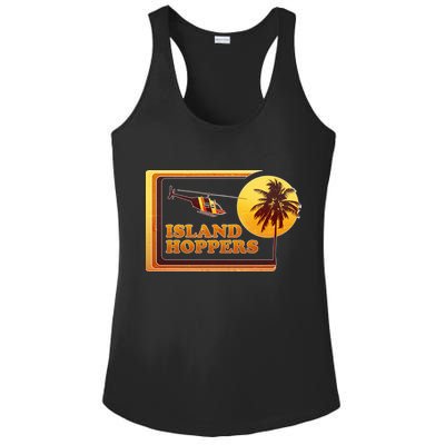 Retro Island Hoppers  Ladies PosiCharge Competitor Racerback Tank