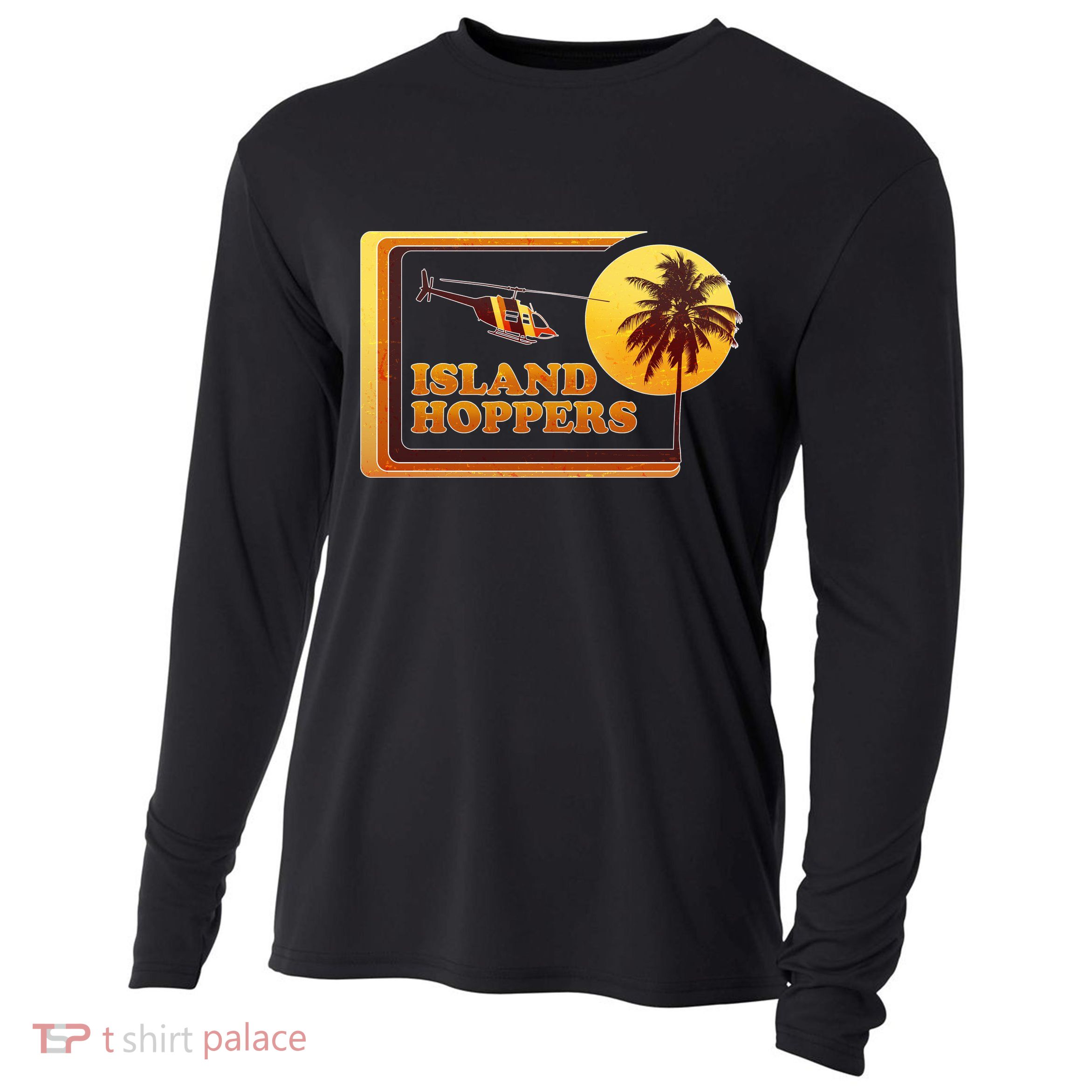 Retro Island Hoppers  Cooling Performance Long Sleeve Crew
