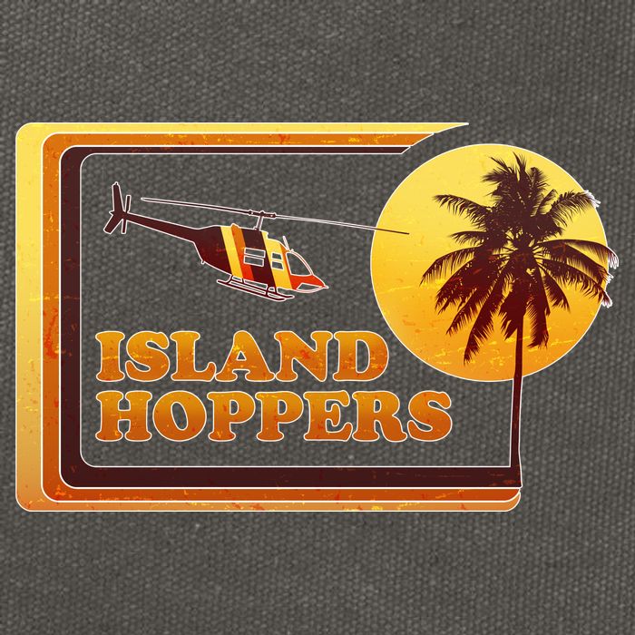 Retro Island Hoppers  Cotton Canvas Backpack