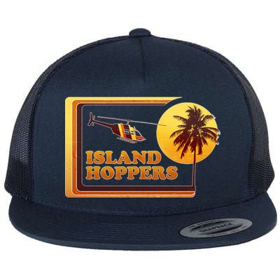 Retro Island Hoppers  Flat Bill Trucker Hat