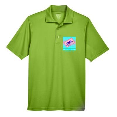 Retro Japanese Vaporwave Mix Tape Men's Origin Performance Pique Polo