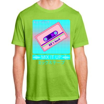 Retro Japanese Vaporwave Mix Tape Adult ChromaSoft Performance T-Shirt