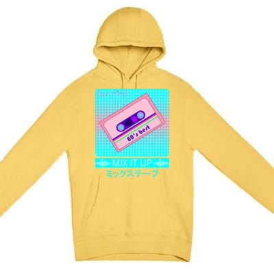 Retro Japanese Vaporwave Mix Tape Premium Pullover Hoodie